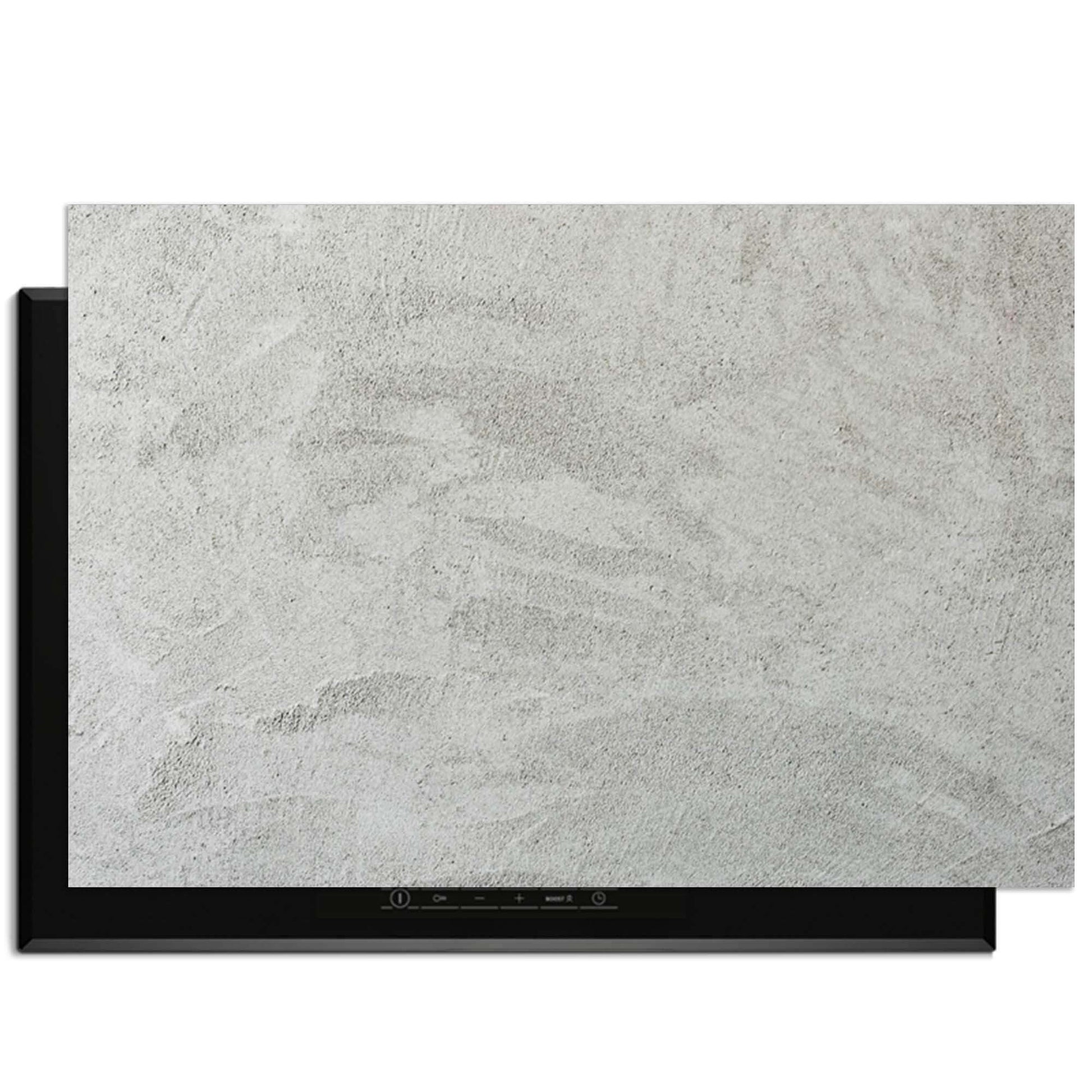 Soft Concrete Finish - Herdabdeckplatte mit moderner Betonoptik für Ihre Küche.