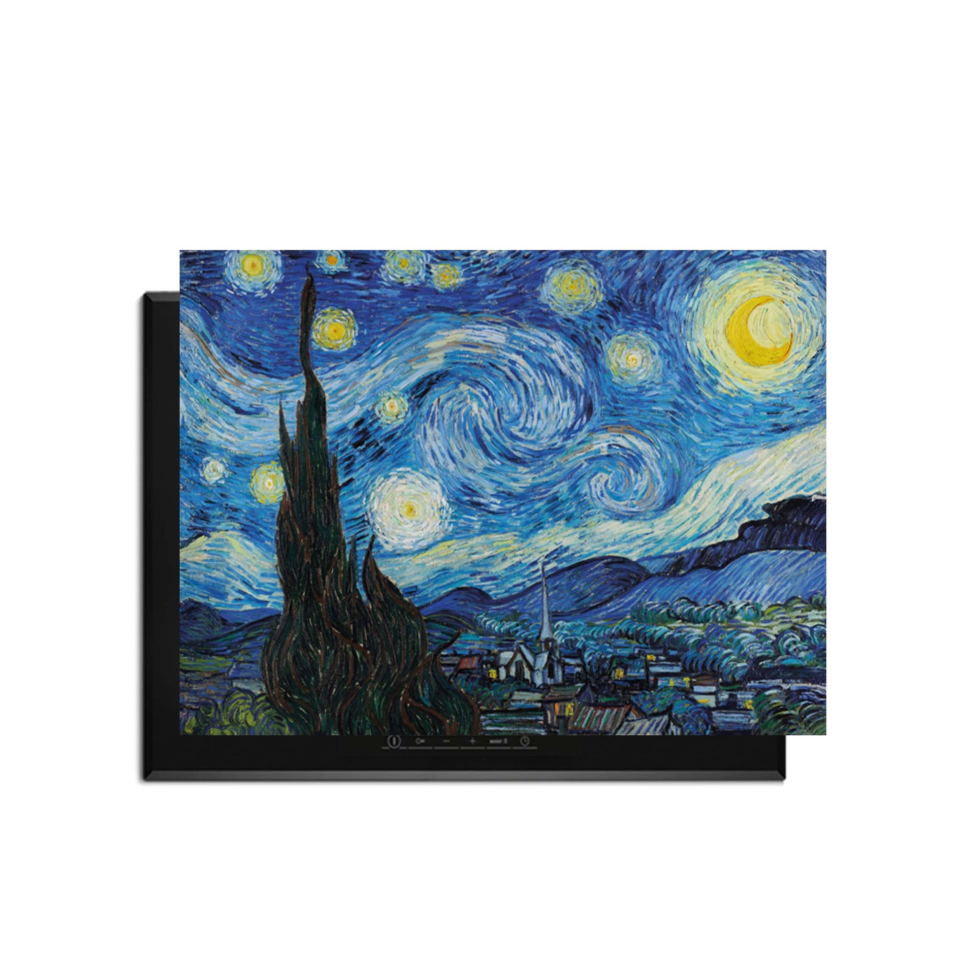 Starry Night - Herdabdeckplatte mit kunstvollem blauem Himmel, wirbelnden Sternen und zeitlosem Look für die Kücheneinrichtung