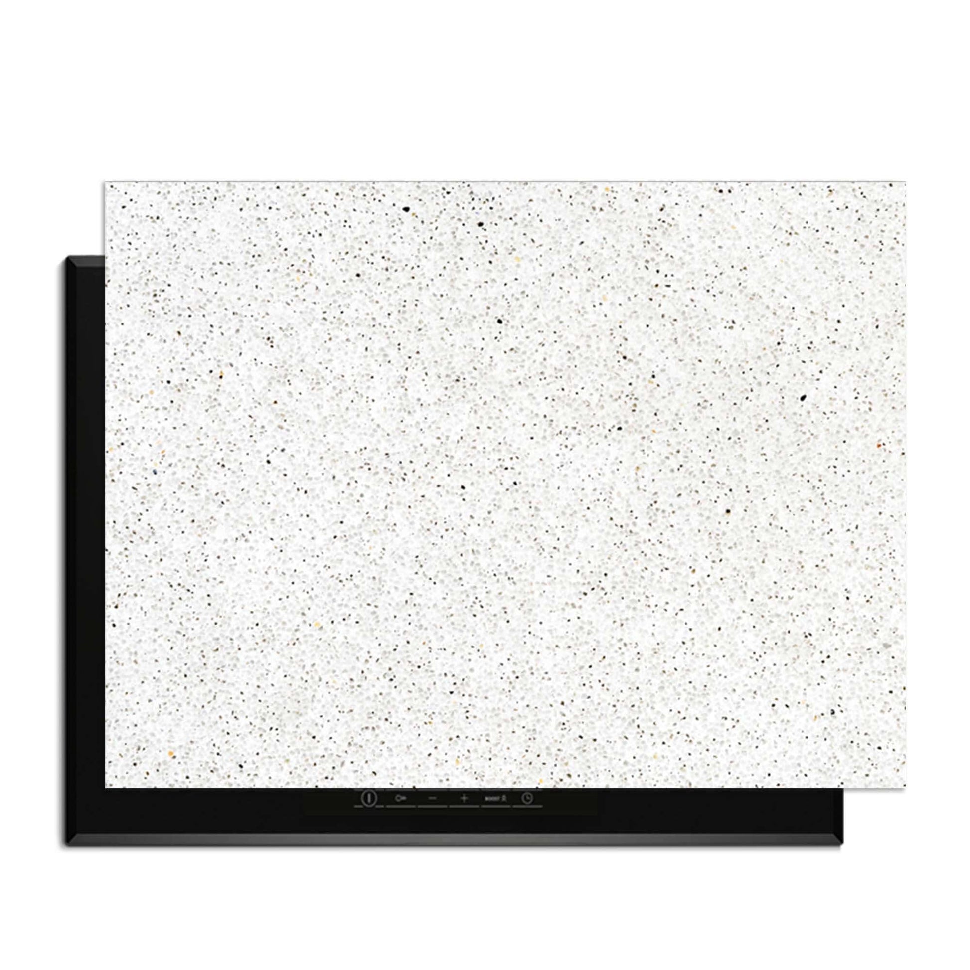 Terrazzo - Herdabdeckplatte für Induktionskochfelder, schützt vor Kratzern und Flecken und sieht trendy aus.