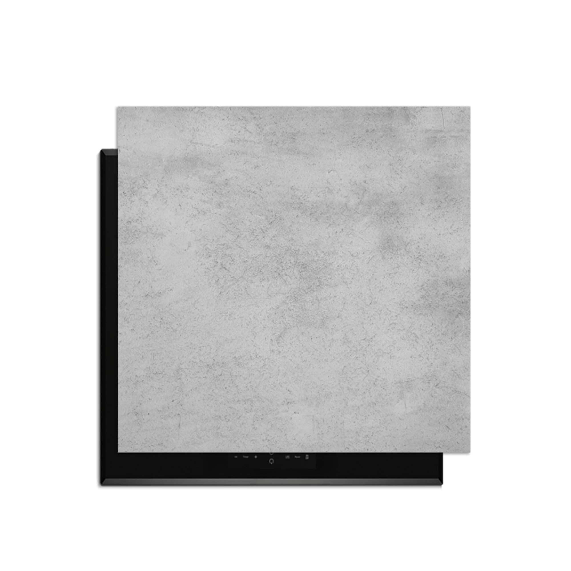 Urban Grey - Herdabdeckplatte für Induktionskochfelder mit hellgrauem Betondesign.
