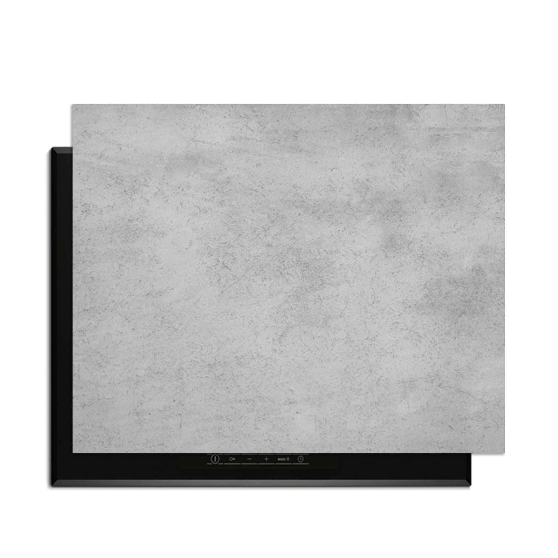 Urban Grey - Herdabdeckplatte für Induktionskochfelder mit stilvollem Beton-Design zum Schutz.