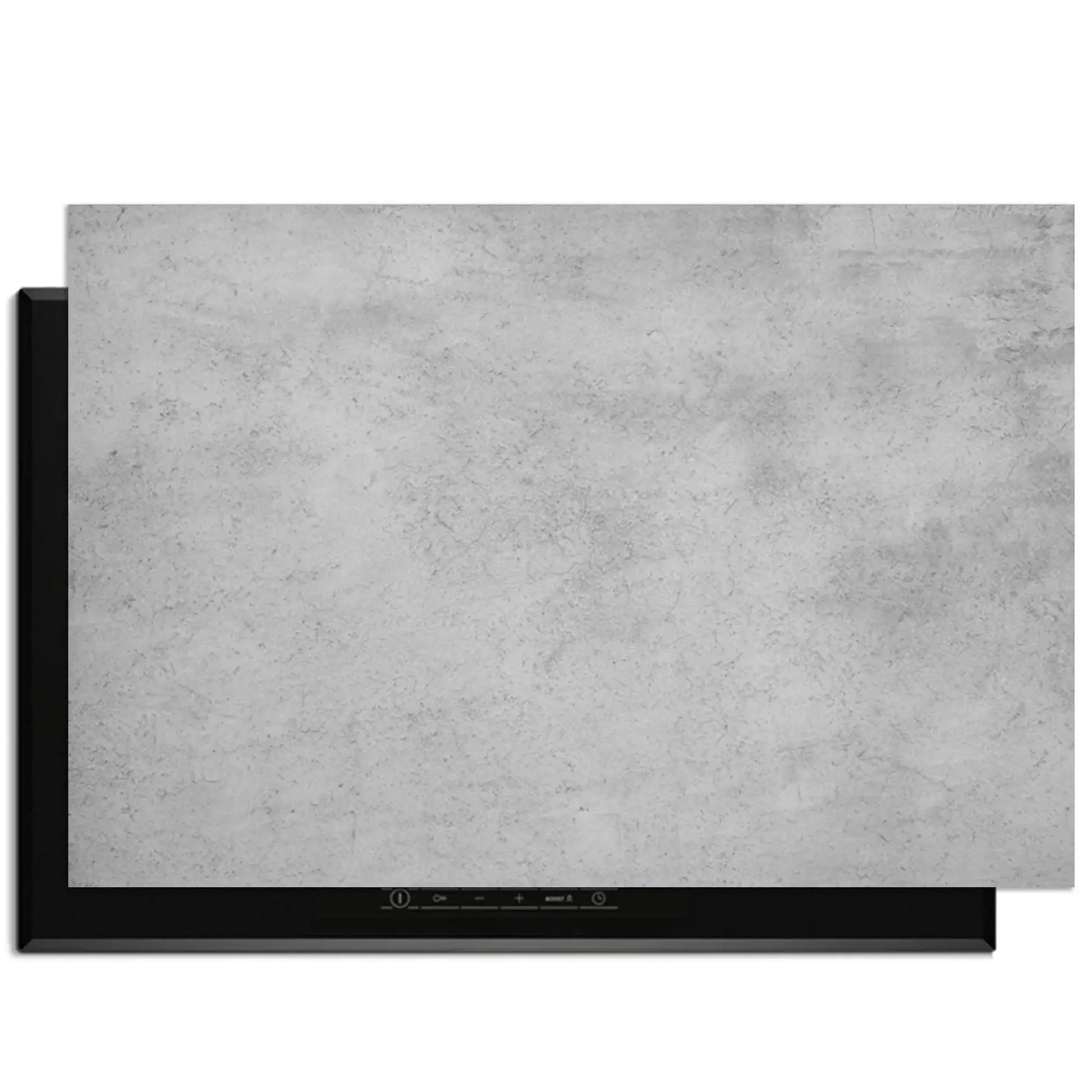 Urban Grey - Herdabdeckplatte mit hellgrauem Betondesign zum Schutz von Induktionskochfeldern.