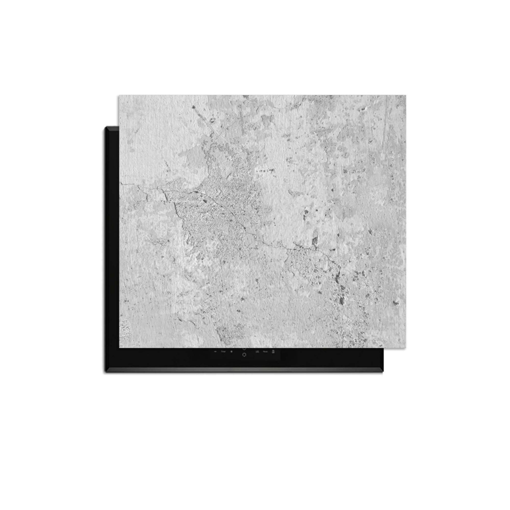 Urban White - Herdabdeckplatte über einem Induktionskochfeld mit modernem Look.