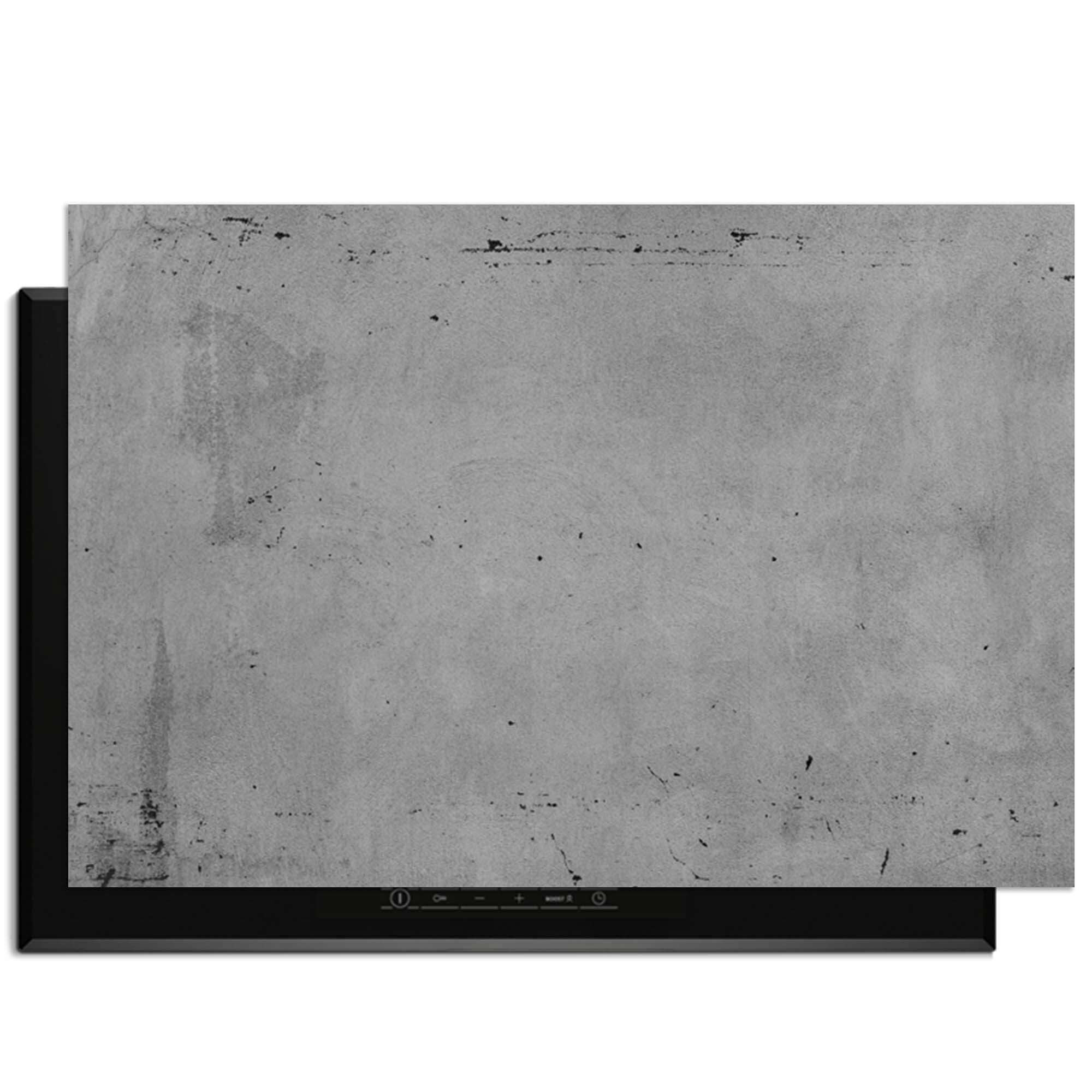Urban Slate - Herdabdeckplatte mit Betonmuster für einen modernen Küchenlook.
