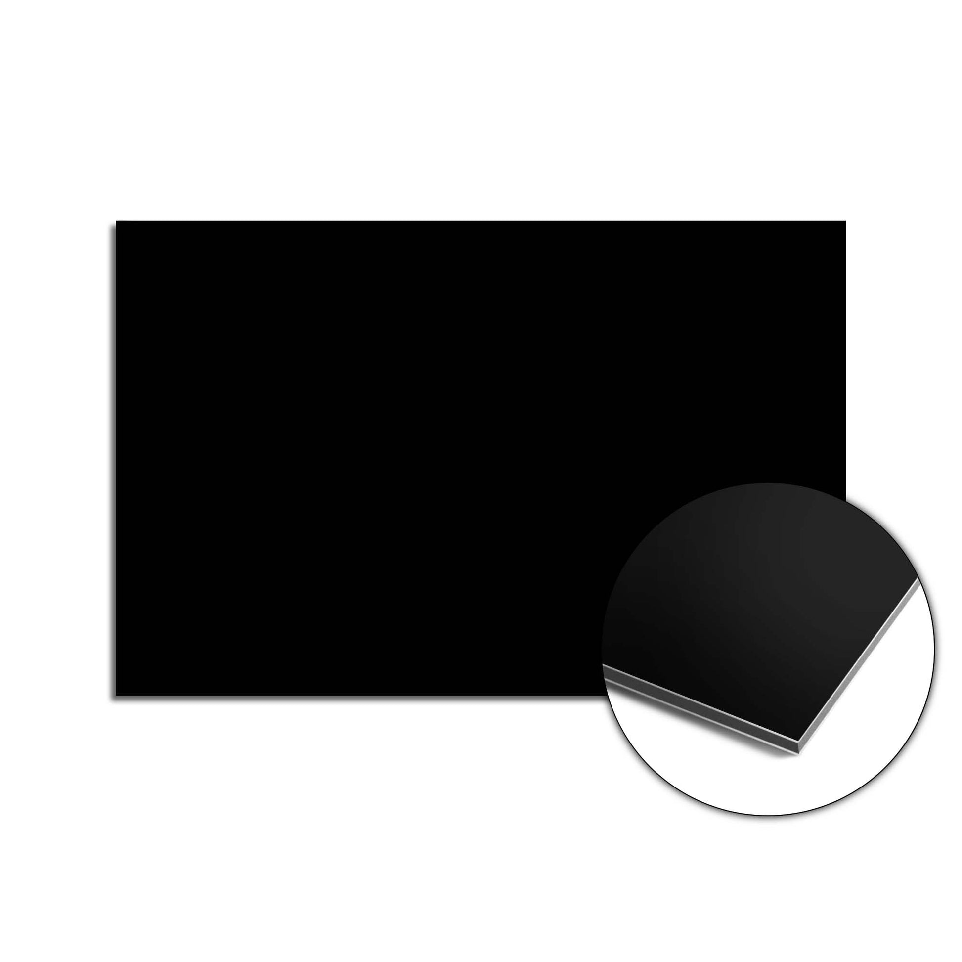 Pure Black Splash Screen für moderne Küchen, Teil der Schlichte Eleganz Kollektion. Hochwertiger Küchenspritzschutz, tiefschwarz und stilvoll.