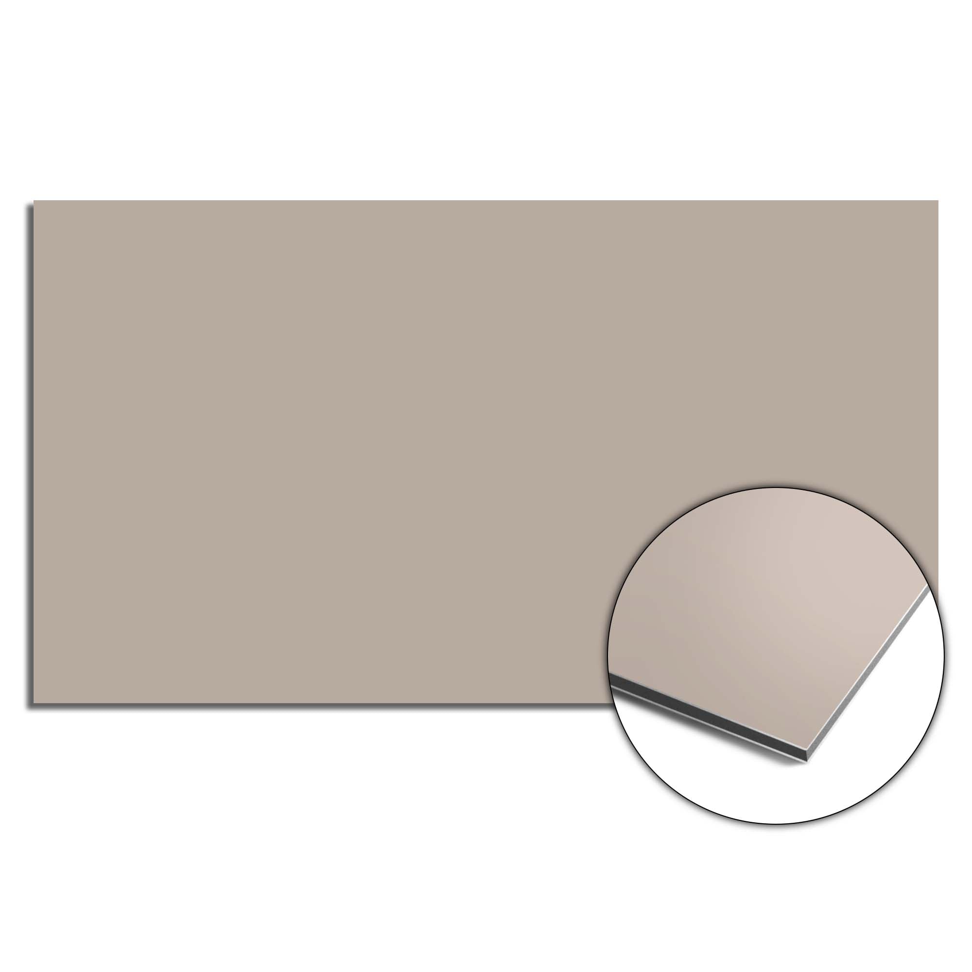 Sandy Jitney Splashback aus der Schlichte Eleganz Kollektion, sandfarbener Küchensplashback für einen minimalistischen Splashback-Look.