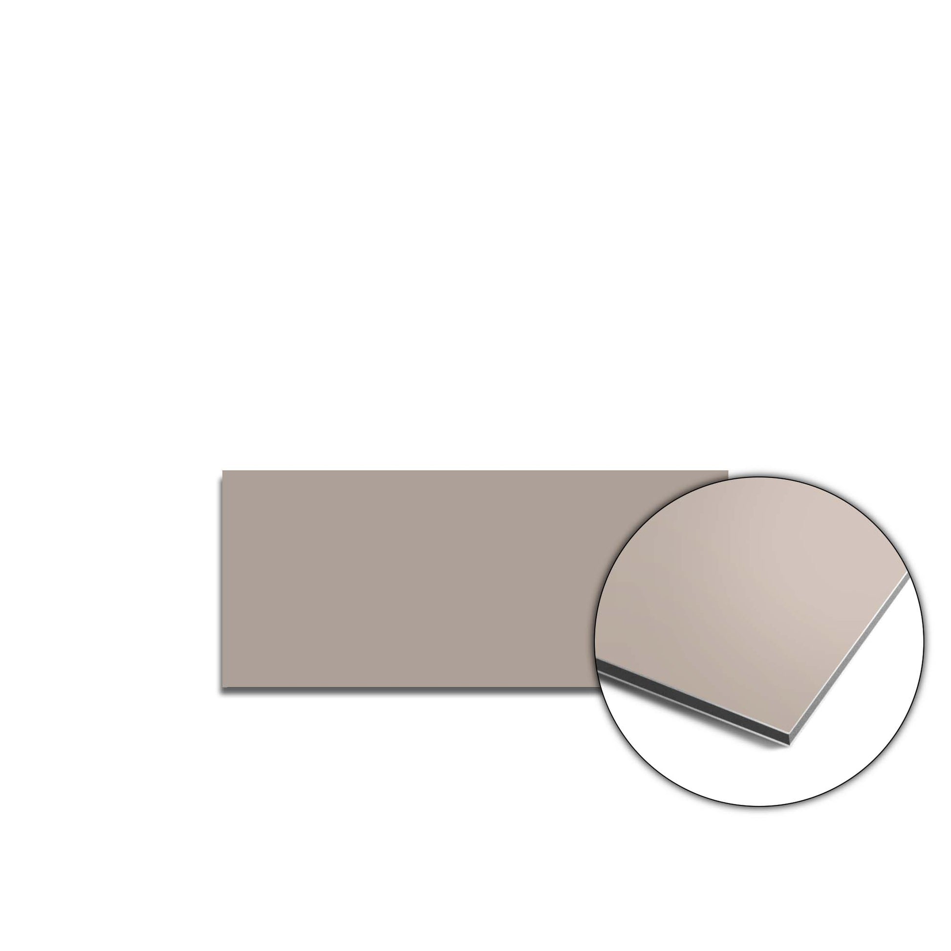 Sandy Jitney Splashback aus der Schlichte Eleganz Kollektion, sandfarbene Küchenrückwand für einen minimalistischen und beruhigenden Spritzschutz.