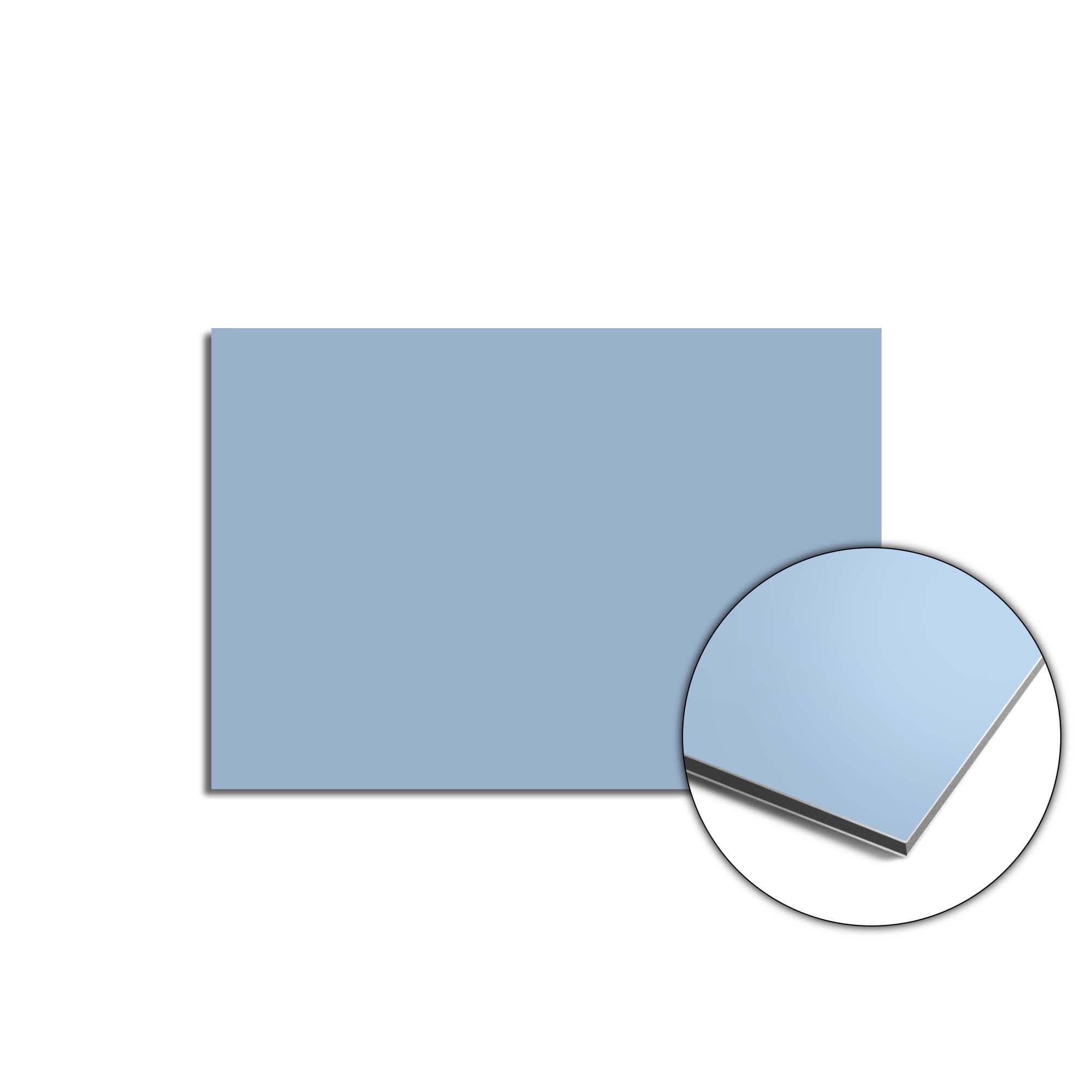 Clear Sky Splash Screen in Hellblau für eine moderne Küche. Schützt Ihre Wand und schafft eine ruhige Atmosphäre. Spritzschutz für die Küche, Spritzschutzwand.