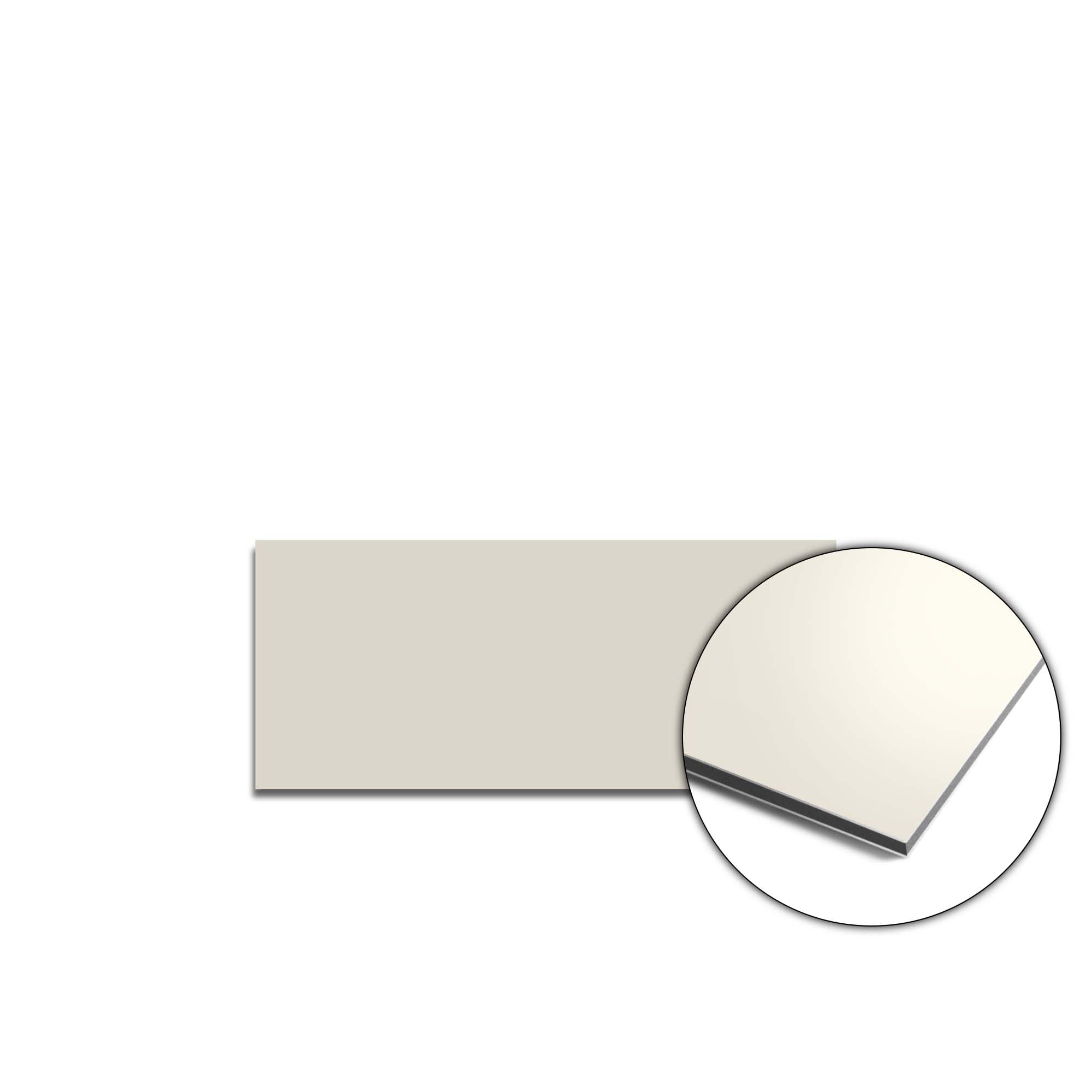 Canolli Cream Mudguard - Solides Küchenschutzgitter in warmer Cremefarbe, schützt die Wände vor Fett und Feuchtigkeit. Perfekt für jeden Küchenstil.