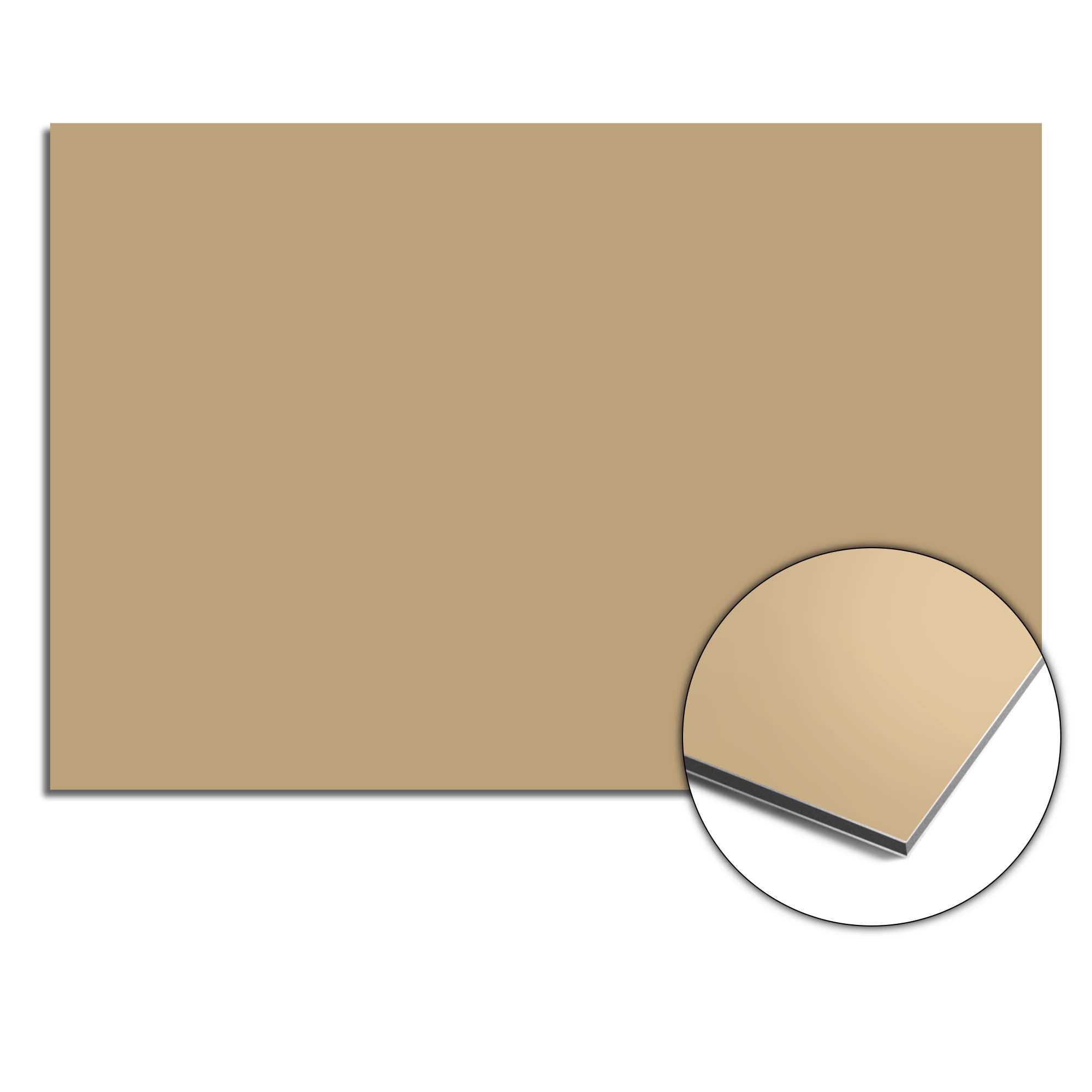 Champagne Glow Splash Screen, gold-beiger Küchenspritzschutz, Spritzwand für luxuriösen Look und Schutz vor Feuchtigkeit und Spritzern.