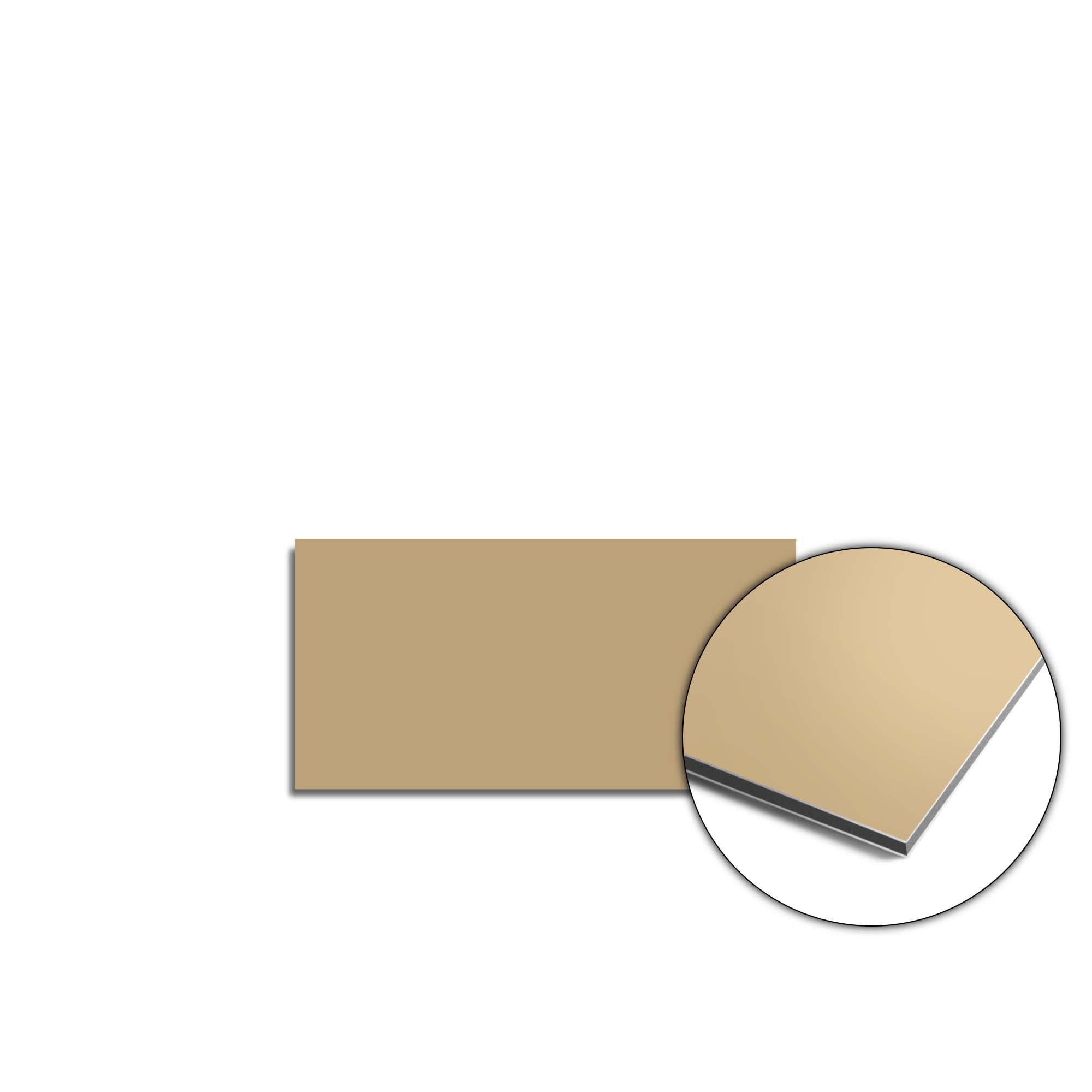 Champagne Glow Spritzschutzwand: Luxuriöser gold-beiger Küchenspritzschutz und Spritzschutzwand zum Schutz vor Feuchtigkeit und Spritzern.