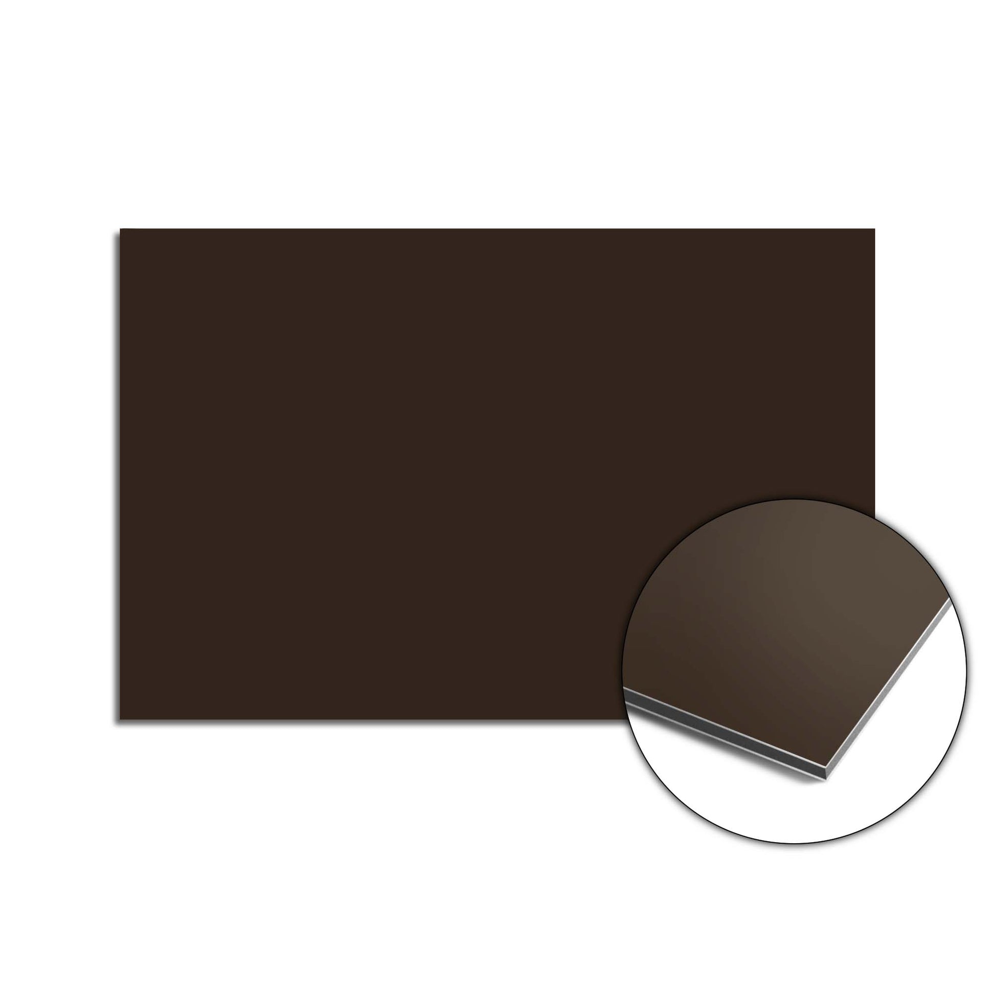 Lucida Spritzschutz in Dunkelbraun, stilvoller Küchenspritzschutz mit schlichtem Design, perfekter Spritzschutz für einen luxuriösen Look