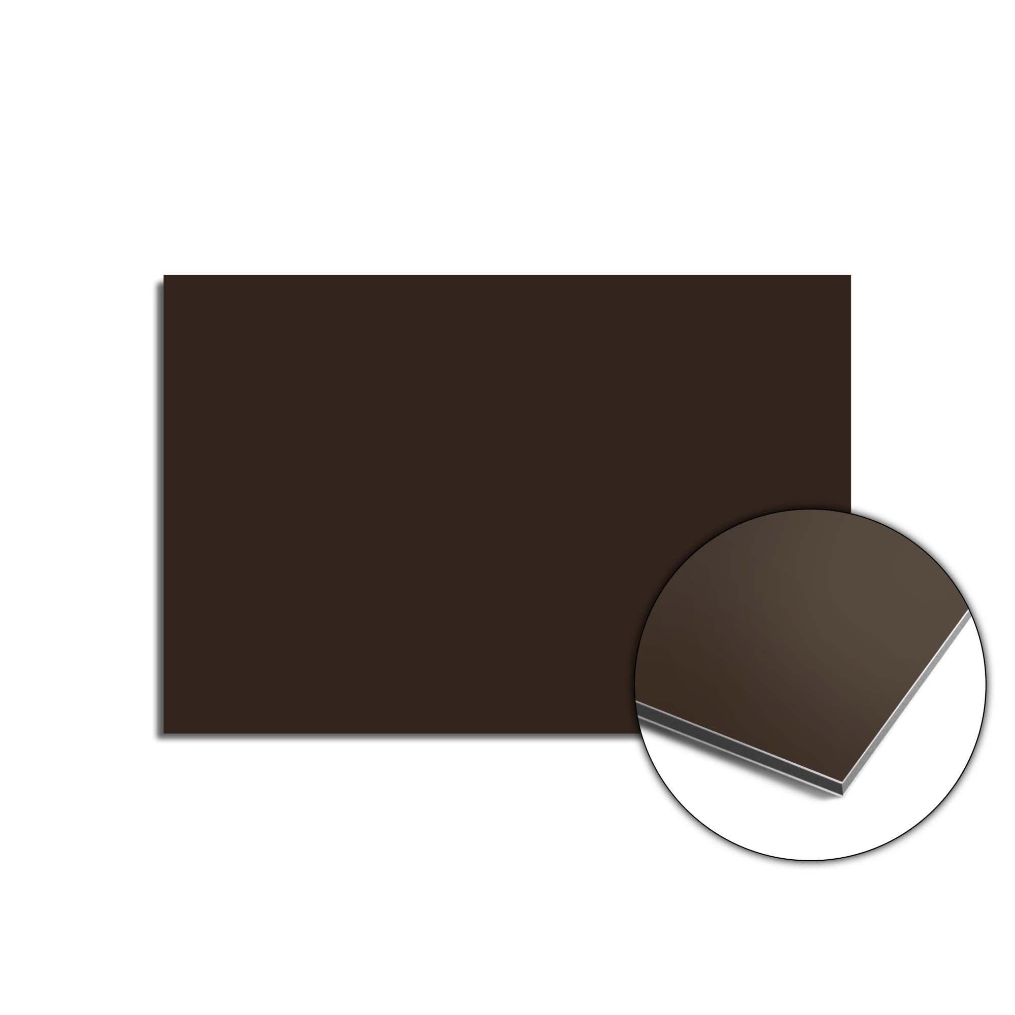 Lucida Spritzwand, dunkelbraune Küchenrückwand, stilvolle Spritzwand, luxuriöser Look, schützende einfarbige Küchenrückwand