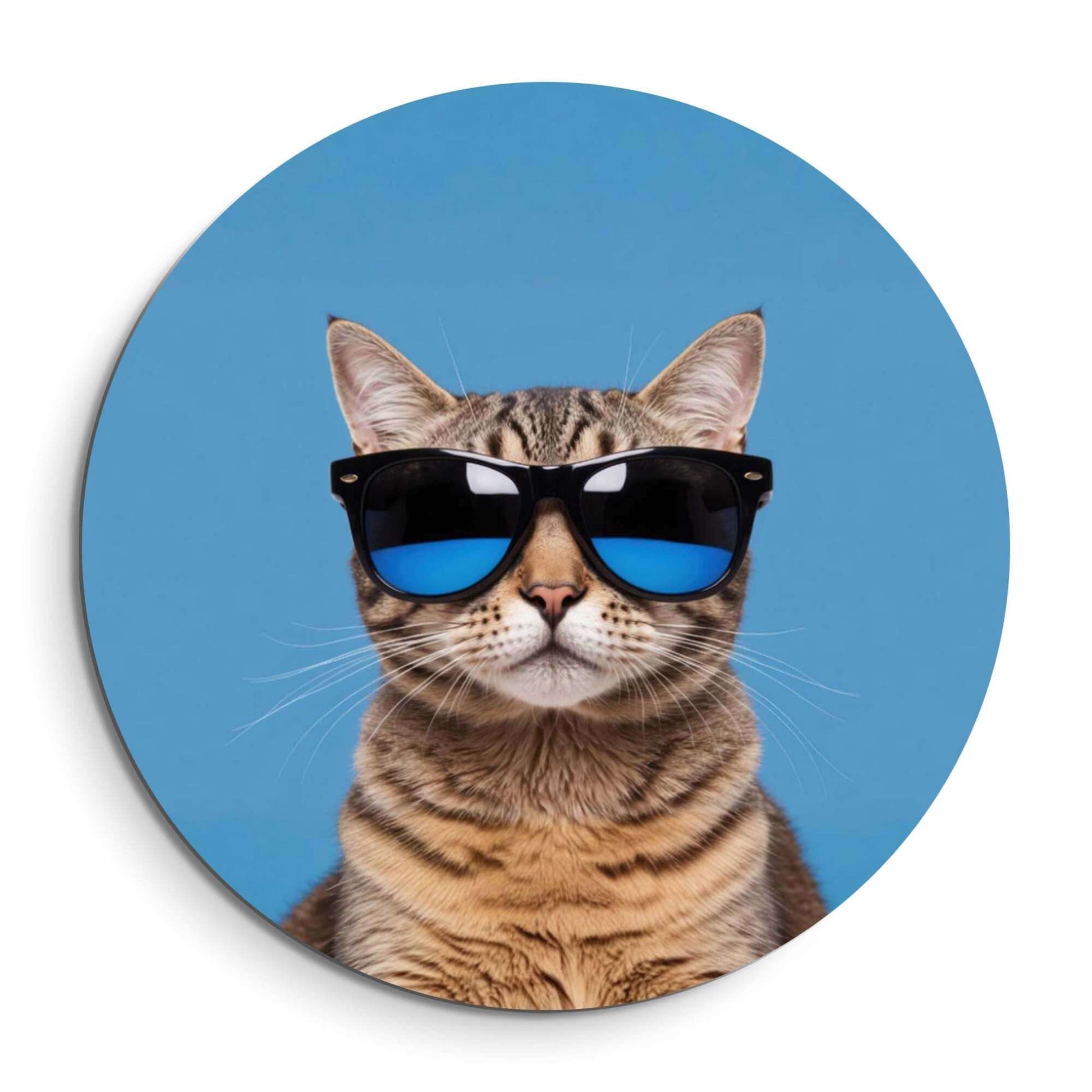 Cool Cat Vibes - Wandbild mit Katze mit Sonnenbrille, perfekt für einzigartige Wandbilder und Wanddekorationen.