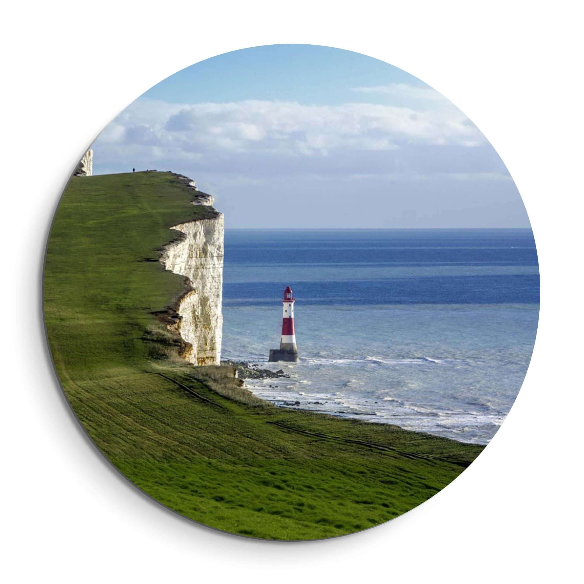 Solitary Heights - Wandbild, beeindruckende Klippe mit Leuchtturm am Meer, Naturlandschaft, Wandbilder, Wandbild