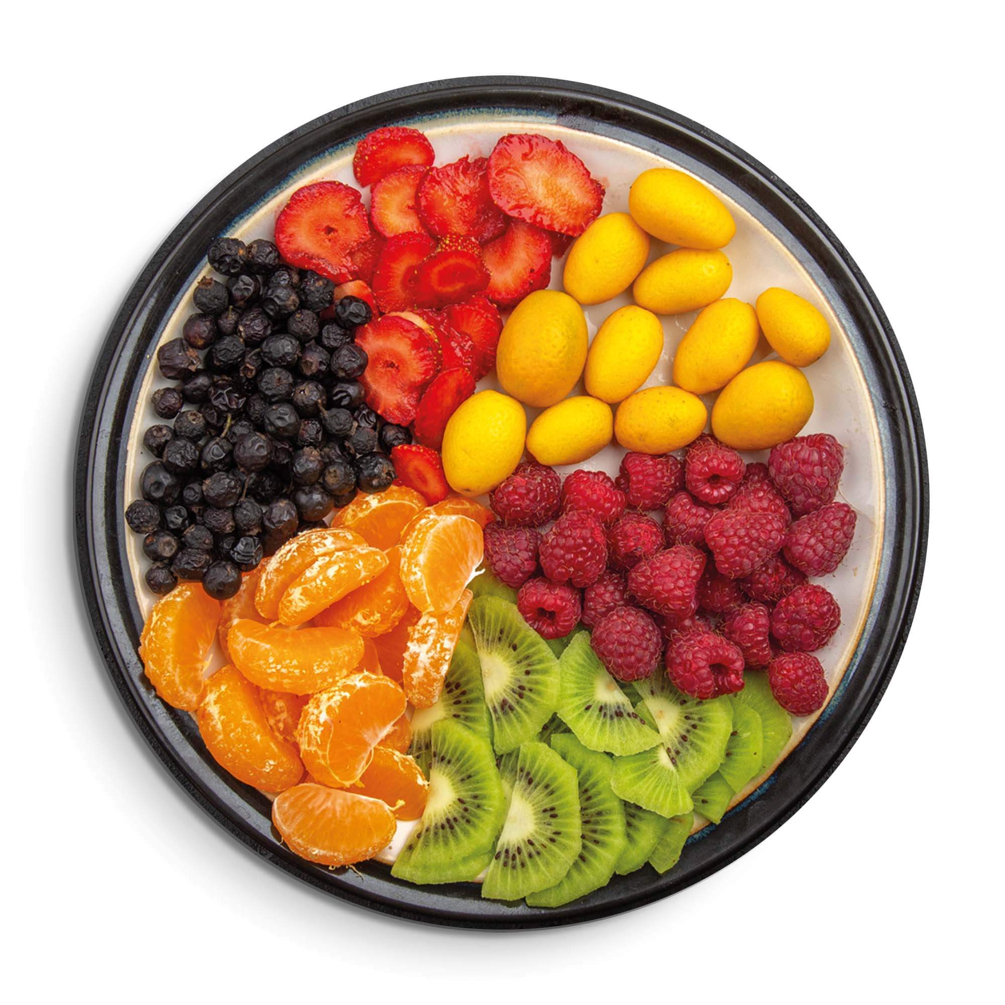 Vibrant Fruit Medley - Wandbild mit bunten Sommerfrüchten, idealer Blickfang für Wände, Küche und Essbereich, Teil der Wandbildkollektion.