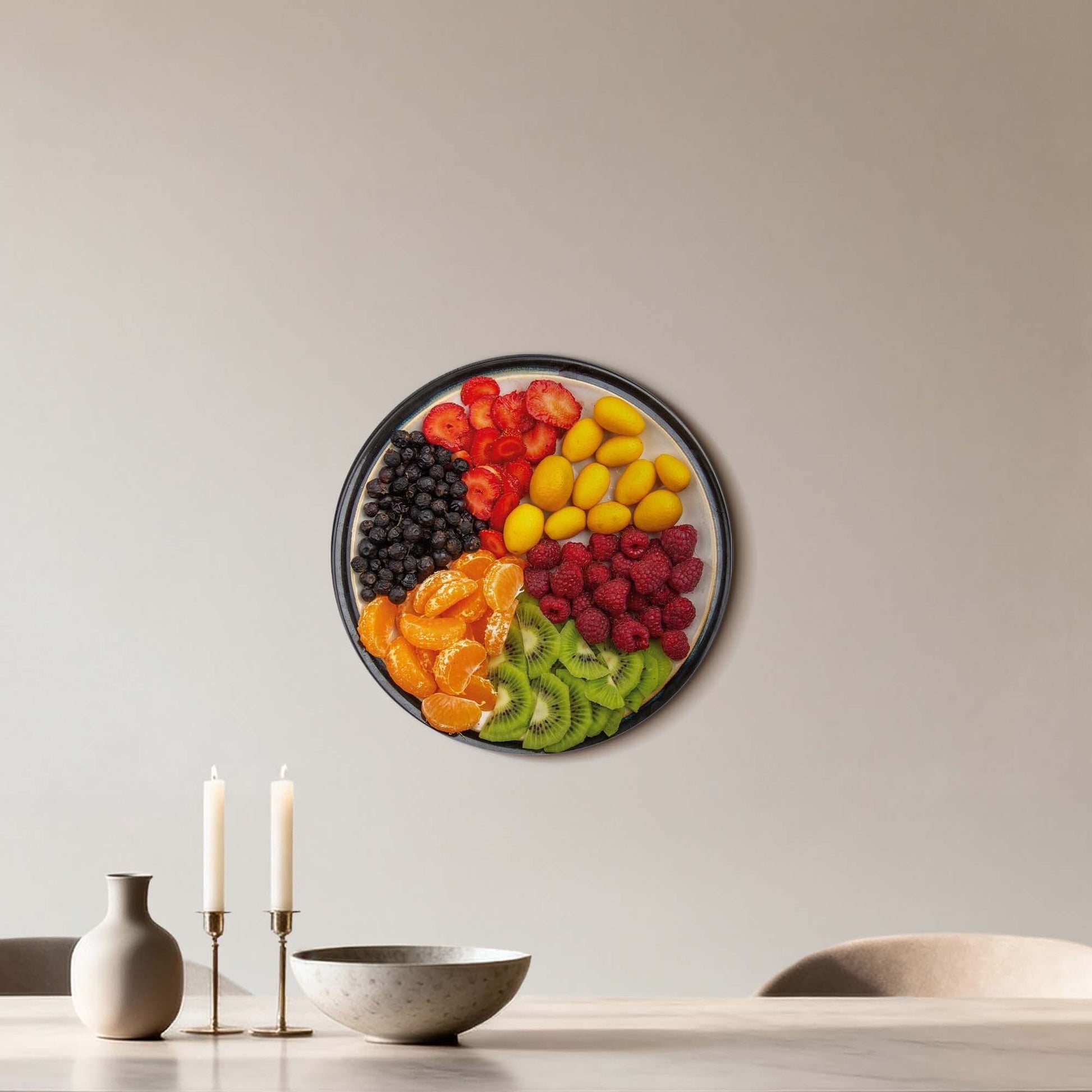 Vibrant Fruit Medley - Wandbild, bunter Wandbild mit Sommerfrüchten für Küche oder Esszimmer