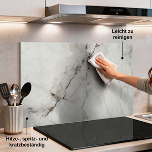 Küchenrückwand aus reinem Marmor