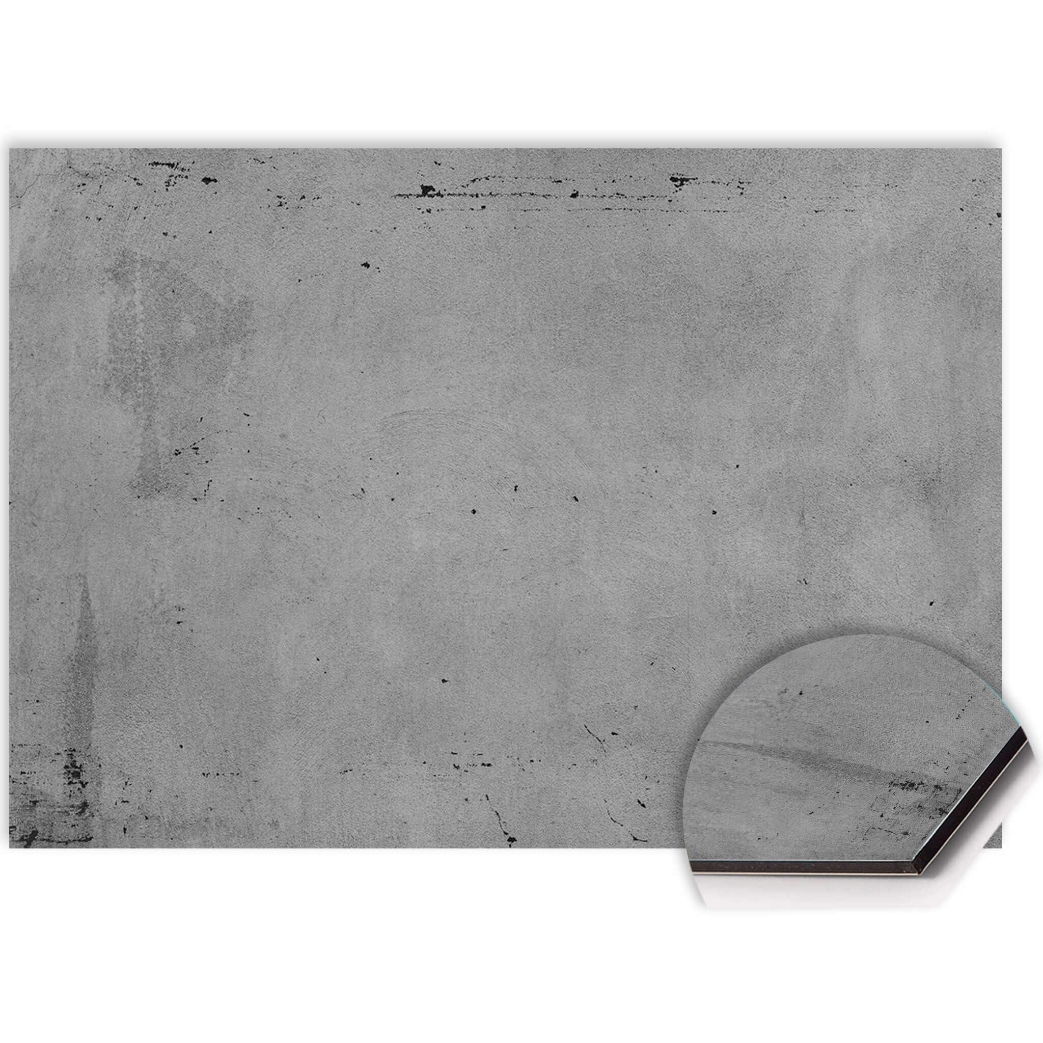 Urban Slate Spritzschutz für die Küche aus langlebigem Aluminium mit einem robusten Look.