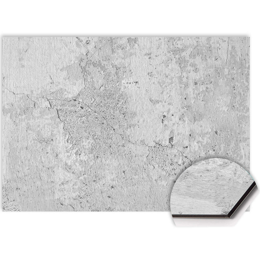 Urban White Spritzschutz für Küchen, langlebig und leicht zu reinigen, mit moderner Betonoptik.