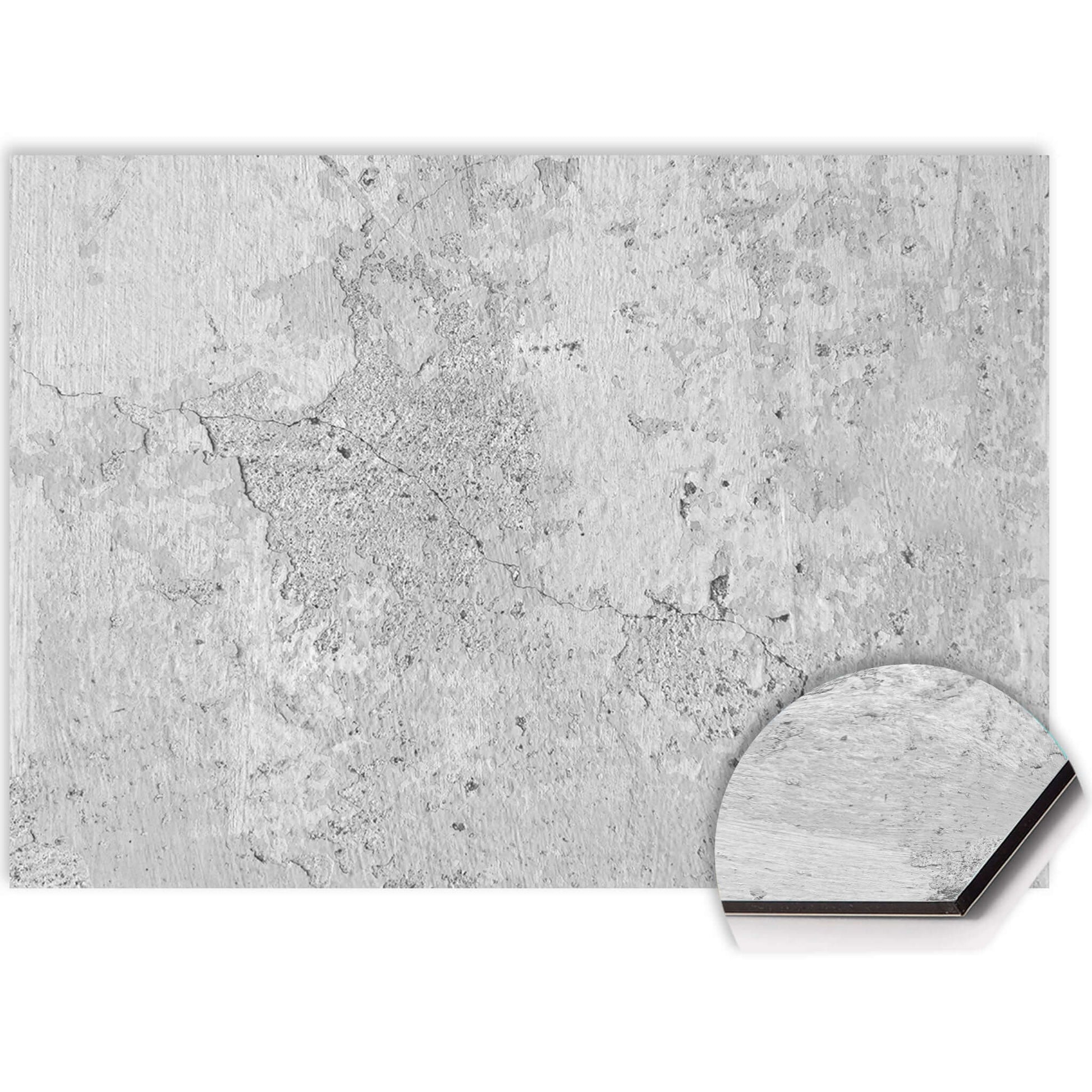 Urban White Spritzschutz für Küchen, langlebig und leicht zu reinigen, mit moderner Betonoptik.