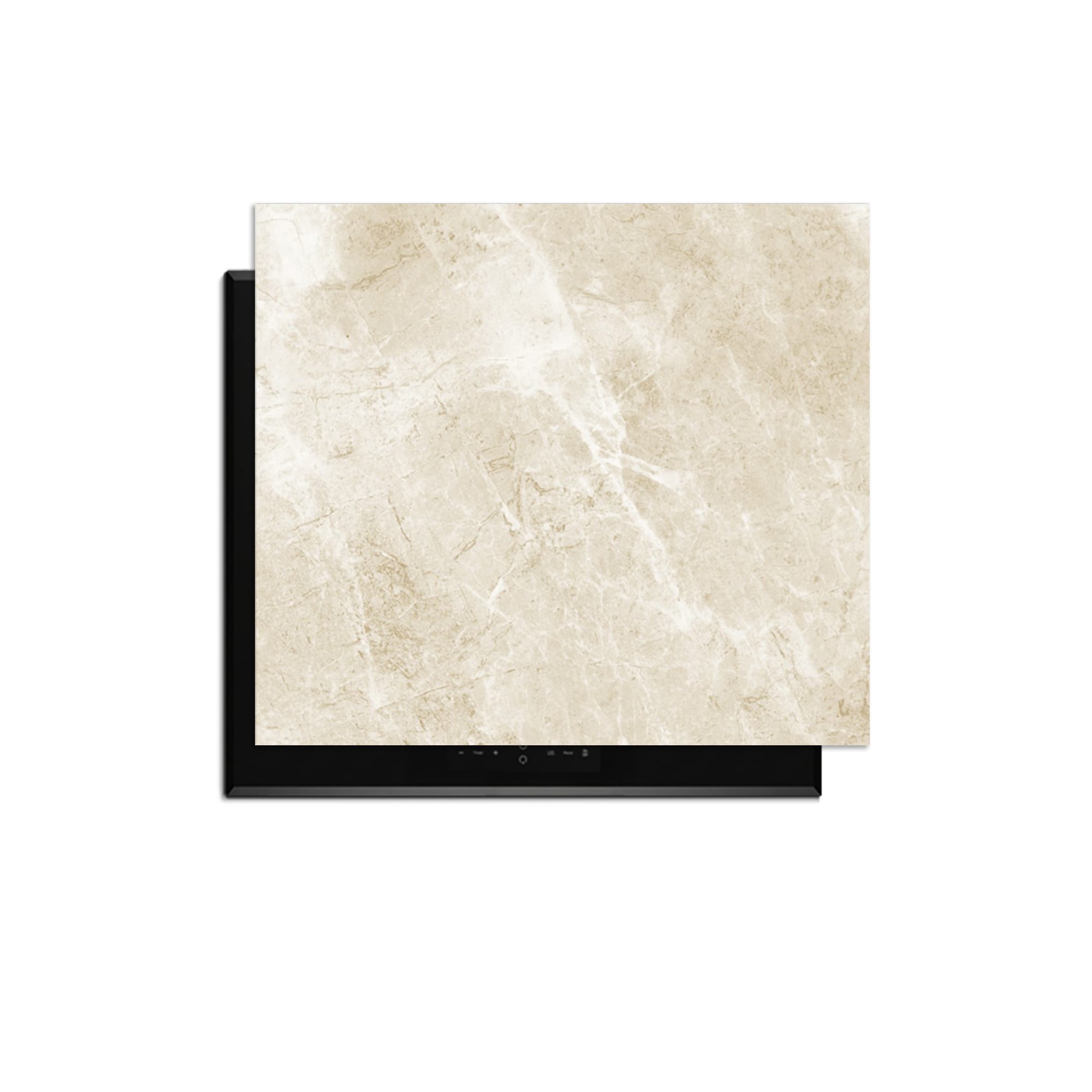 Beige Marble inductiebeschermer product 52x35 cm — KitchenArt