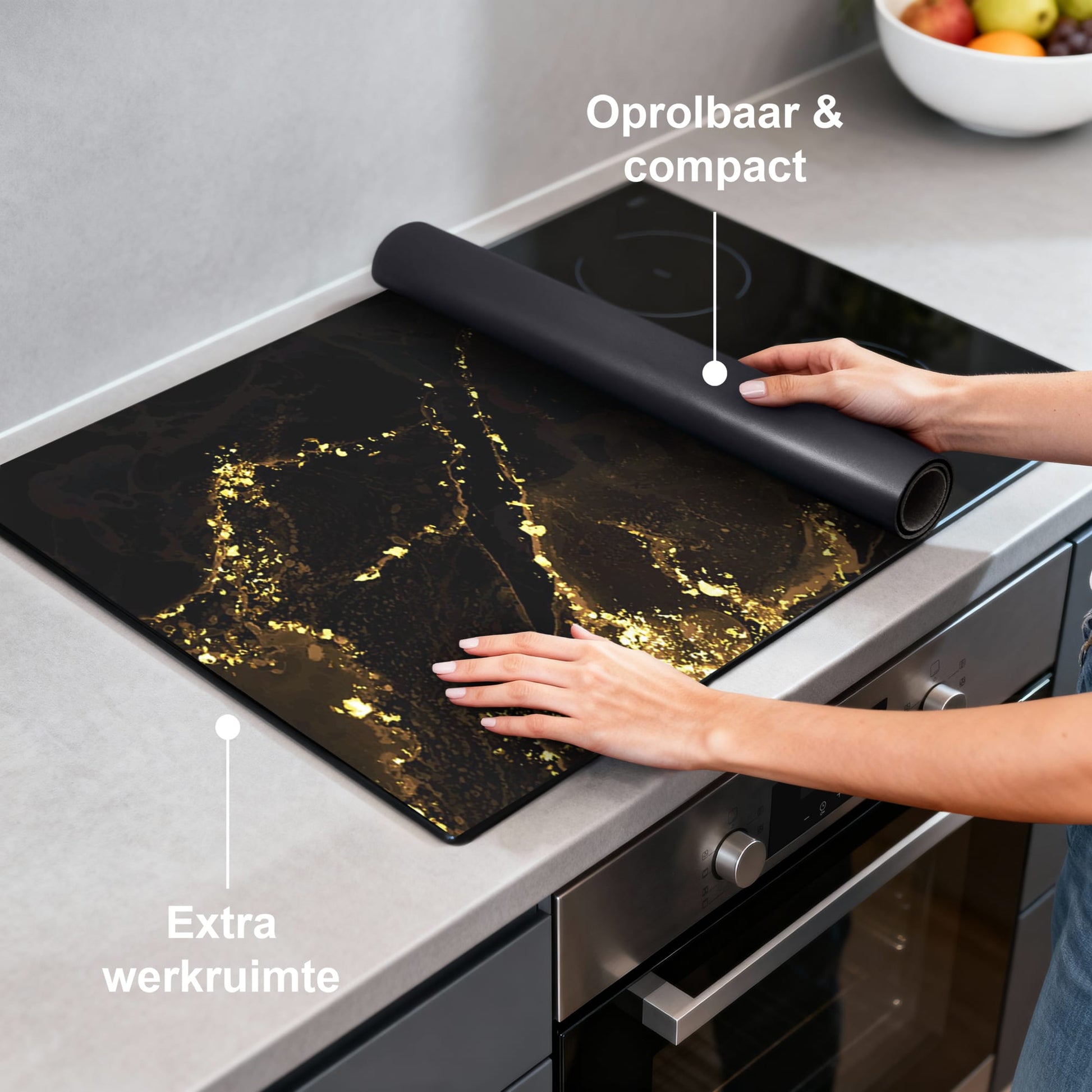 [infographic] Black Marble Gold (IB) inductiebeschermer sfeer wit — KitchenArt