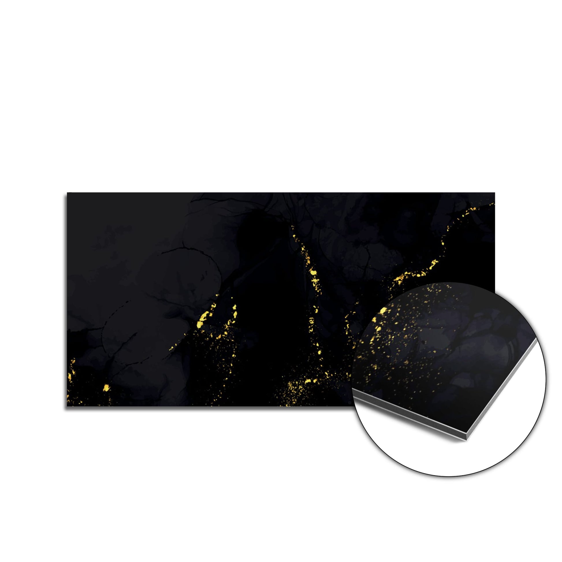 Gilded Marble (SP) spatscherm product 100x50 cm — KitchenArt