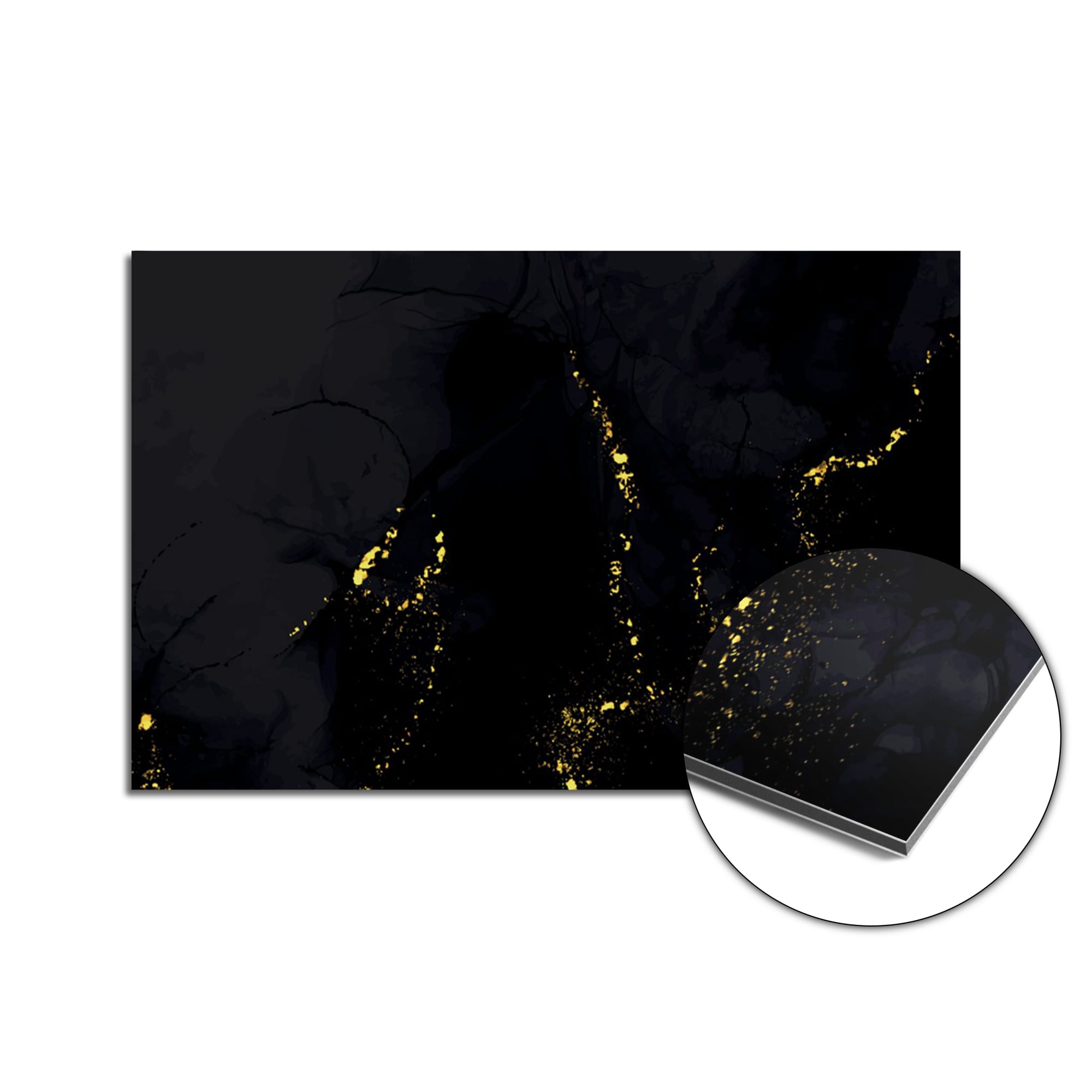 Gilded Marble (SP) spatscherm product 100x65 cm — KitchenArt