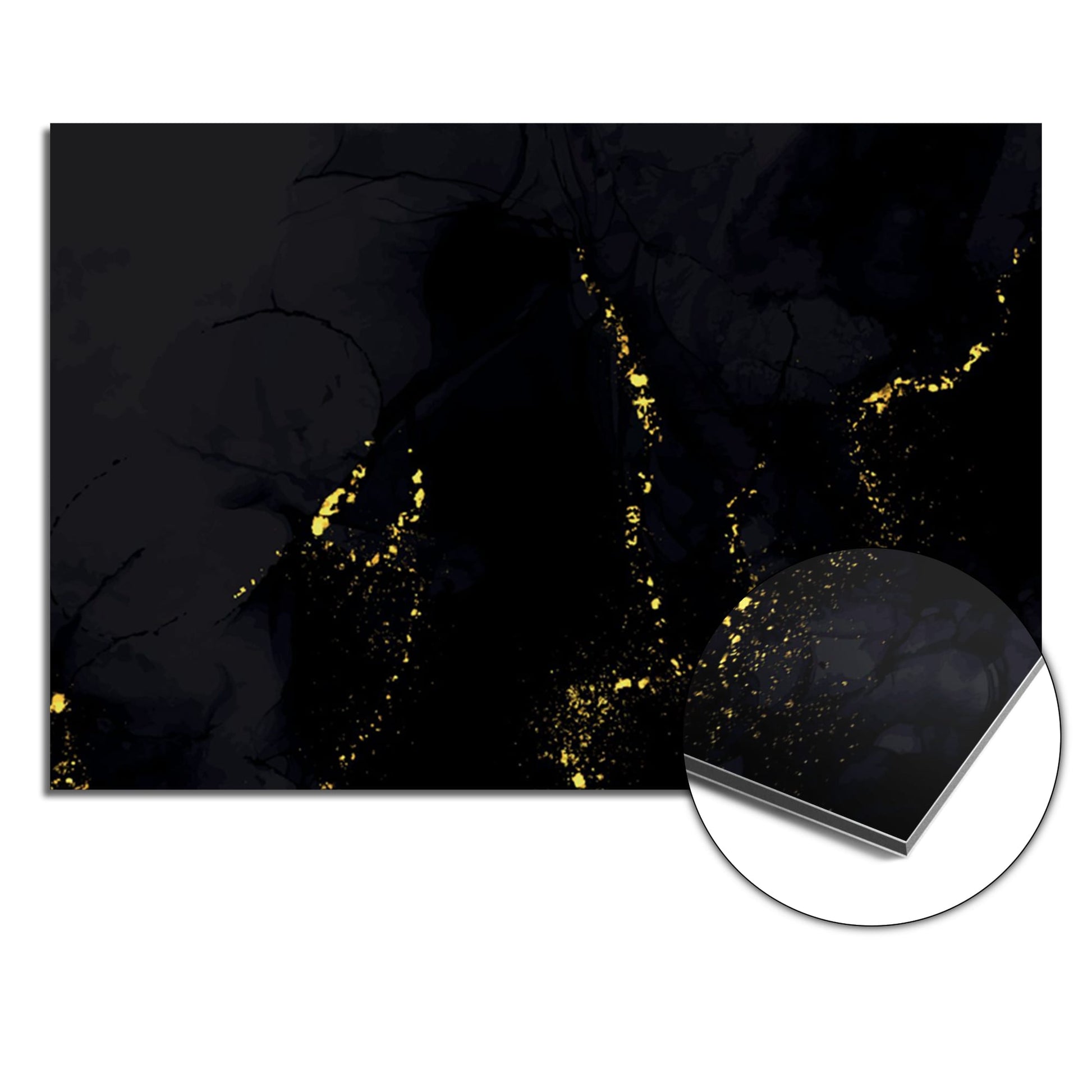 Gilded Marble (SP) spatscherm product 120x80 cm — KitchenArt