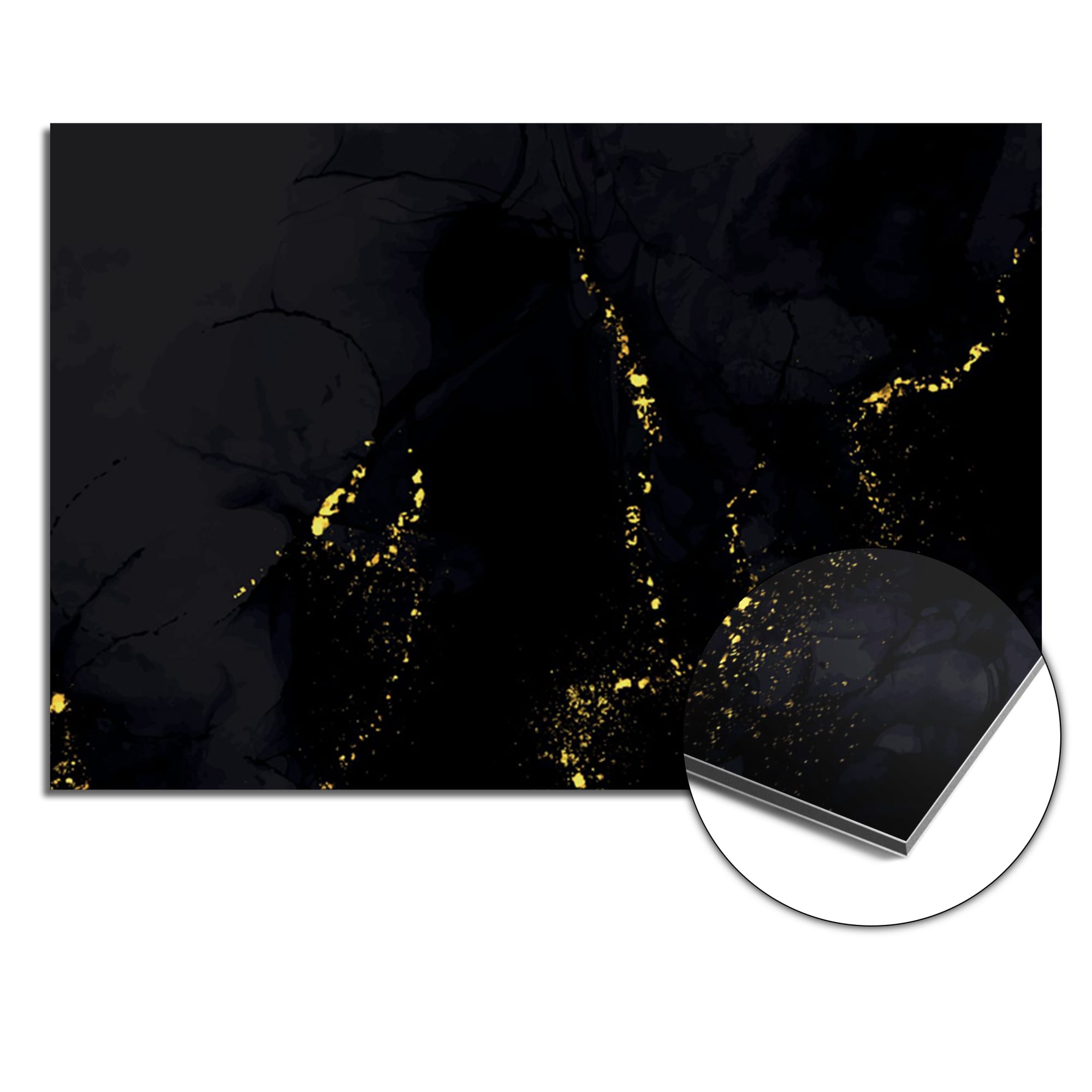 Gilded Marble (SP) spatscherm product 120x80 cm — KitchenArt