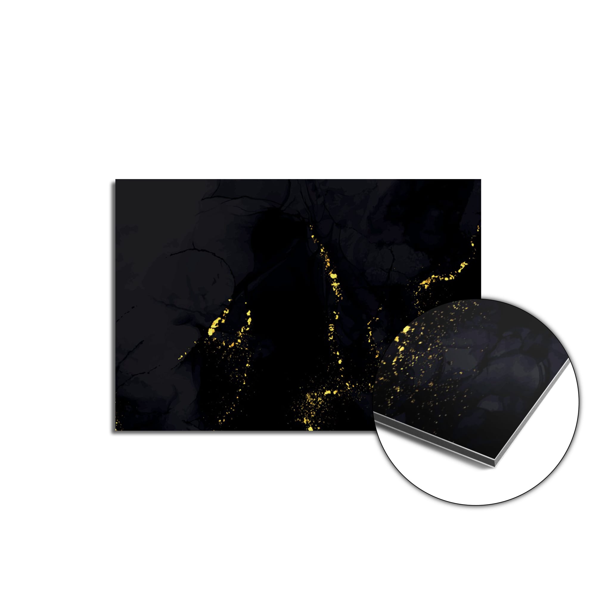 Gilded Marble (SP) spatscherm product 80x55 cm — KitchenArt