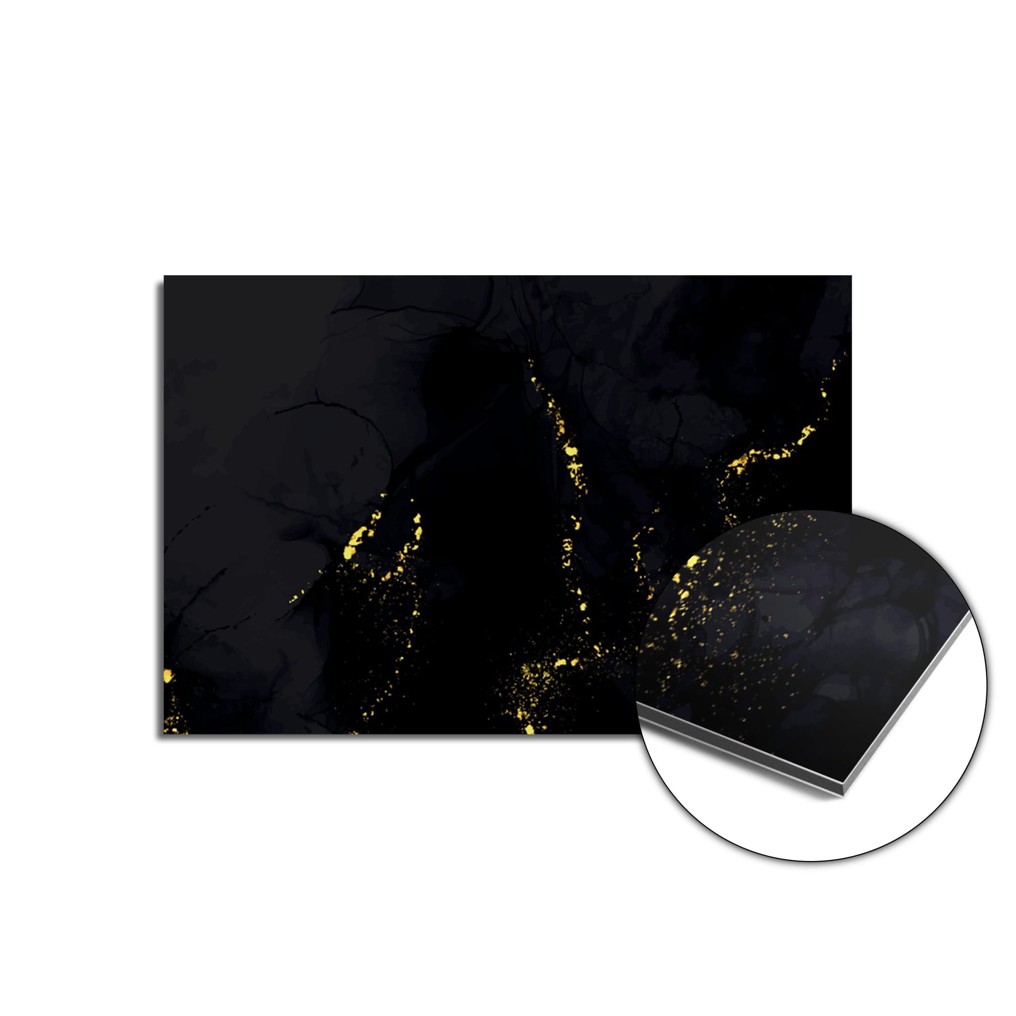 Gilded Marble (SP) spatscherm product 90x60 cm — KitchenArt