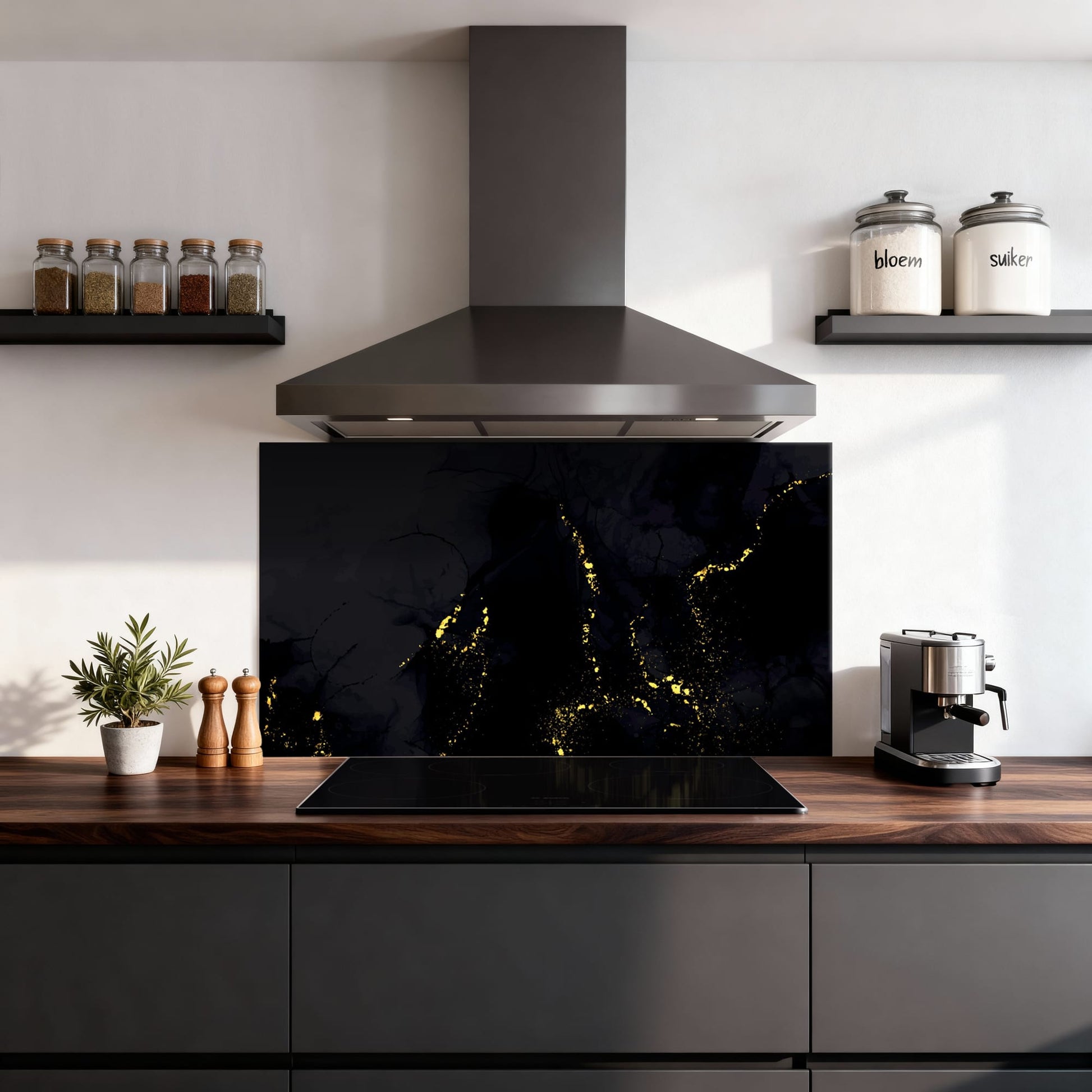 Gilded Marble (SP) spatscherm sfeer keuken — KitchenArt