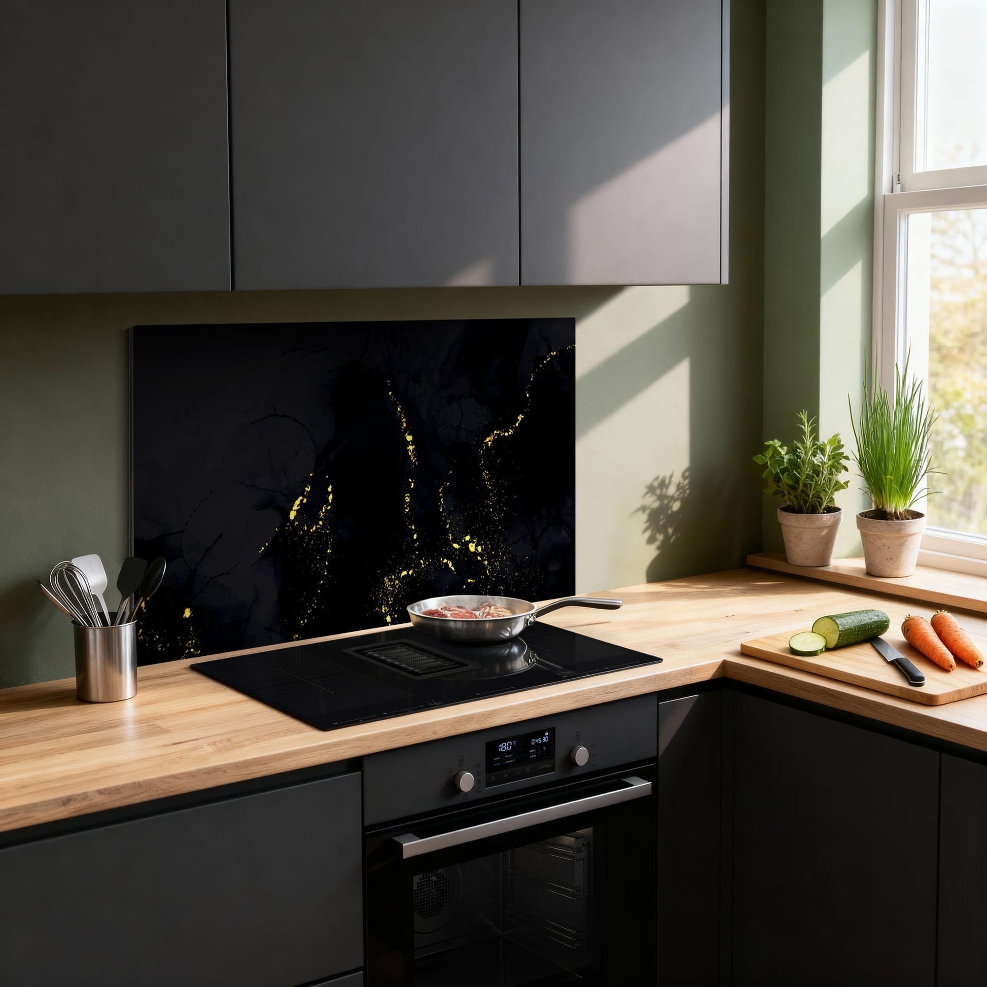 Gilded Marble (SP) spatscherm sfeer modern — KitchenArt