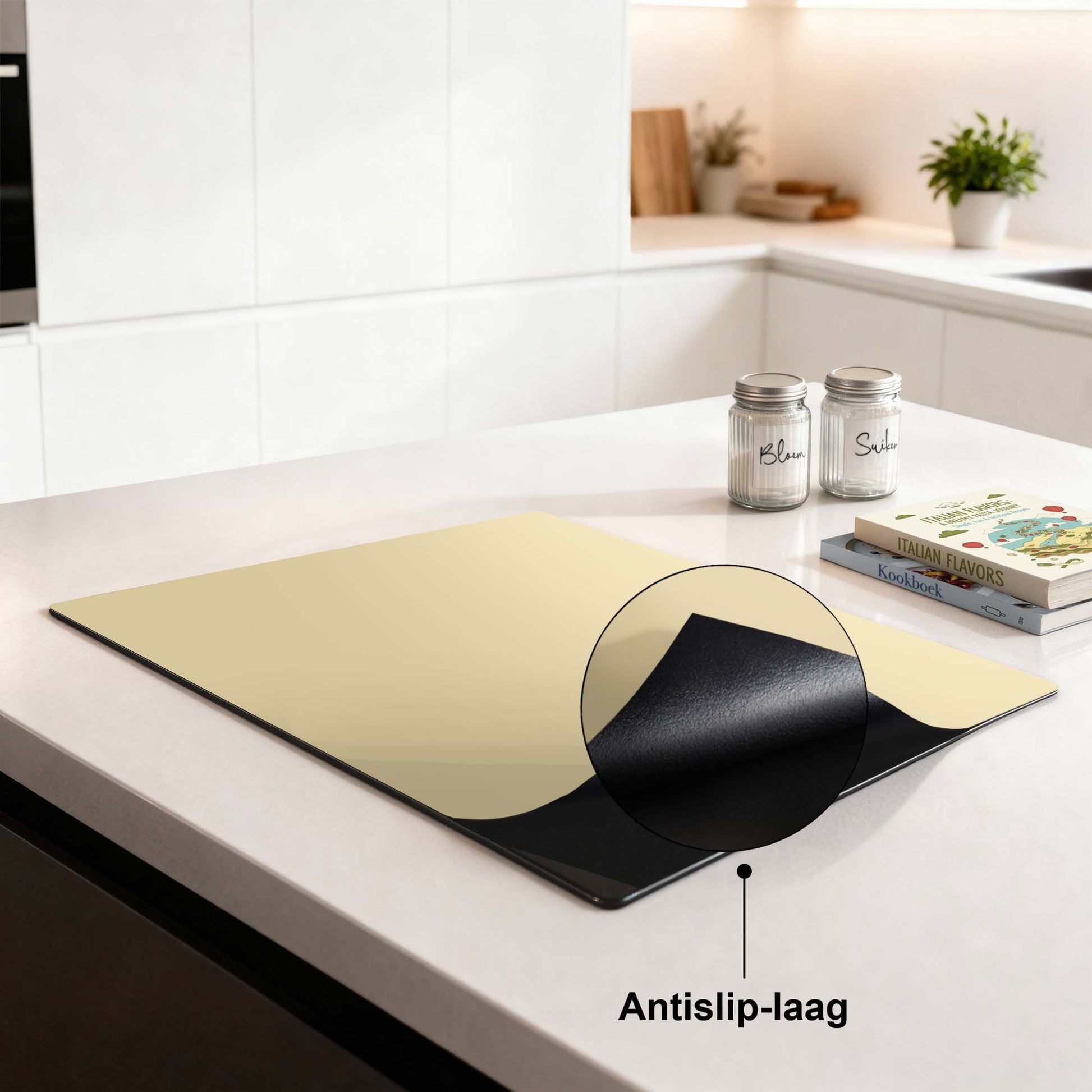 [infographic] Sandy Jitney inductiebeschermer sfeer aanrecht — KitchenArt